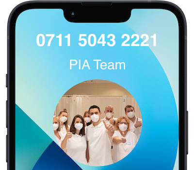 Corona-Hotline PIA Team Impfungen BW die Corona Hotline dargestellt